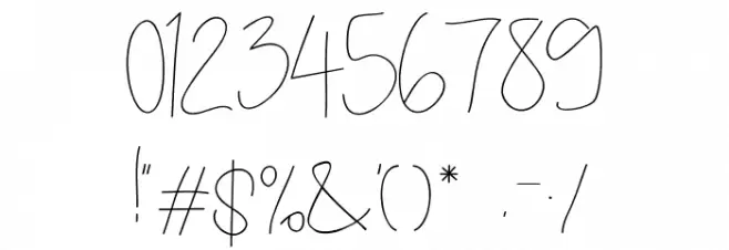 Rhythm Script Regular Fonte OUTROS PERSONAGENS