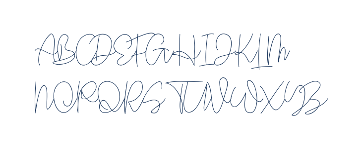 Rhythm Script Regular Uppercase