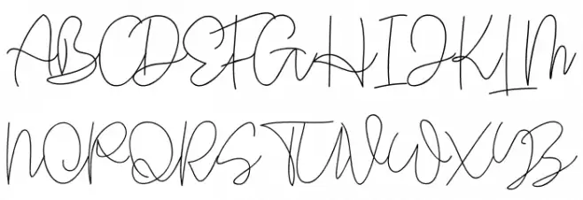 Rhythm Script Regular Fonte MAIÚSCULAS