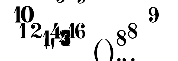 RhythmsDownstem Font OTHER CHARS