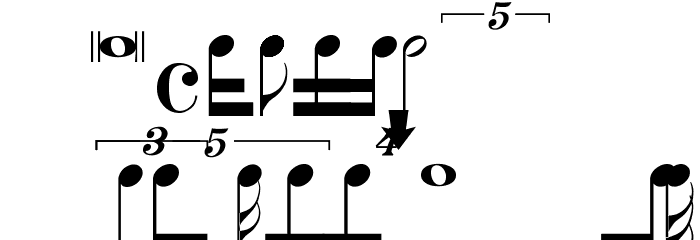 RhythmsDownstem Font LOWERCASE