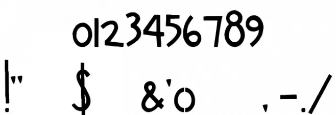 rhino dino Font OTHER CHARS