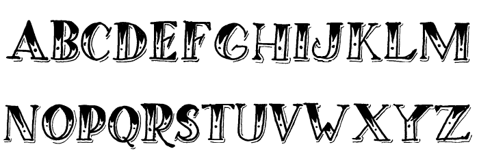 RICH THE BARBER PERSONAL USE Font LOWERCASE