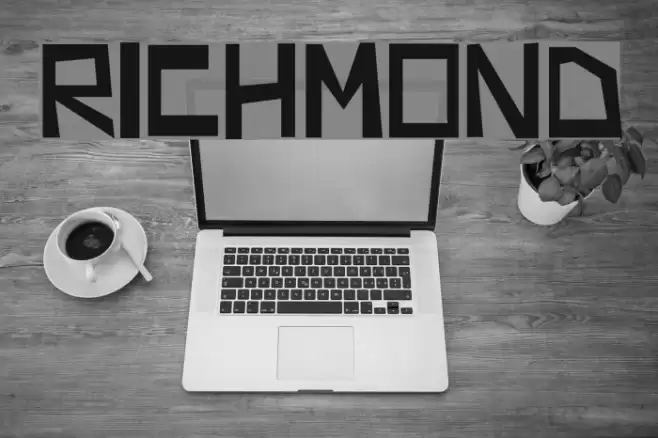 RICHMOND Font examples