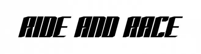 RIDE AND RACE  baixar fontes gratis