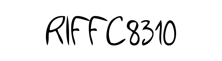 RIFFC8310  Free Fonts Download