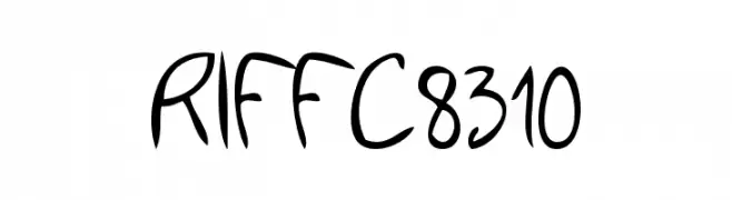 RIFFC8310  フリーフォントのダウンロード