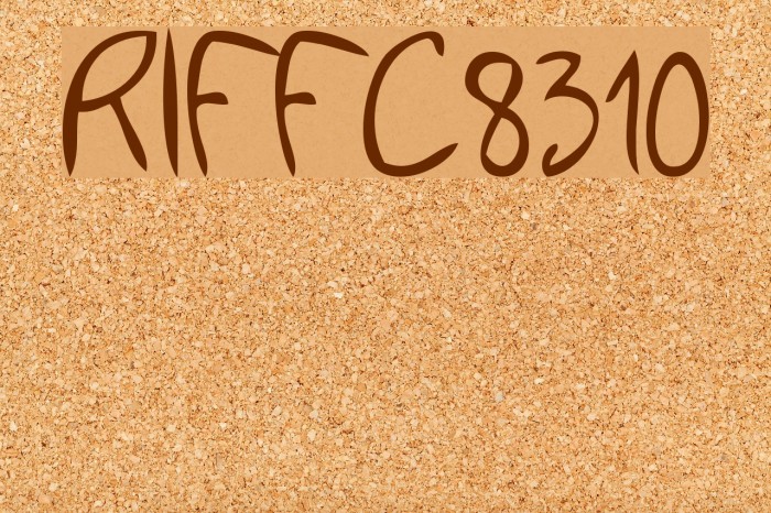 RIFFC8310 Font examples