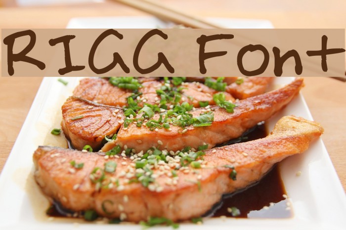 RIGG Font Font examples