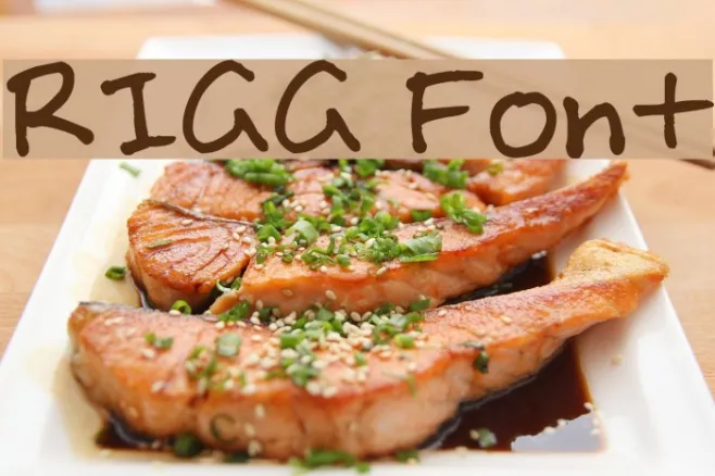 RIGG Font Example 3