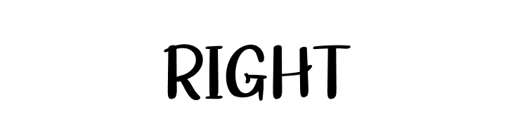 RIGHT  Frei Schriftart Herunterladen