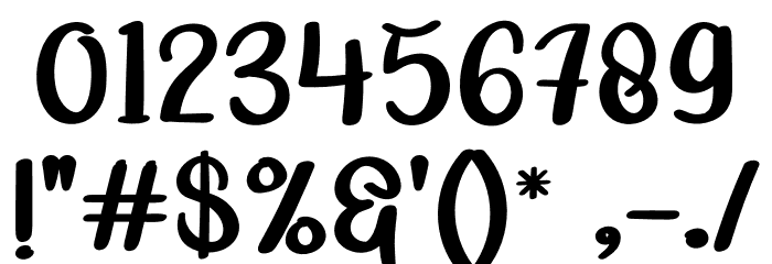 RIGHT Font OTHER CHARS