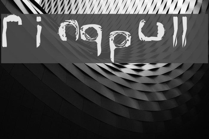 RINGPULL 1 Font examples