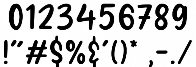 RINTIK SENDU Font OTHER CHARS