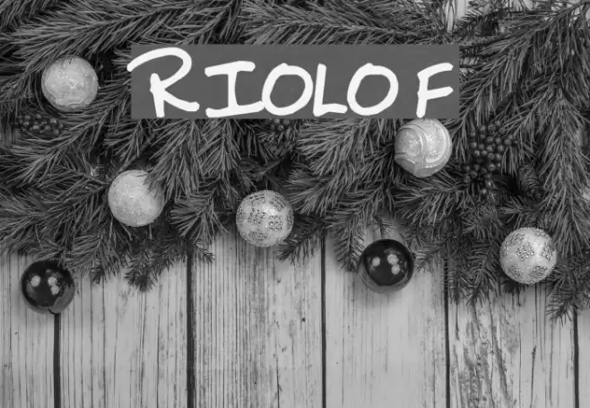 RIOLO Font examples