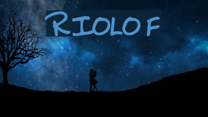 RIOLO Font examples