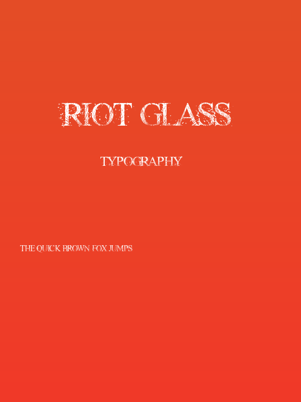 RIOT GLASS Poster