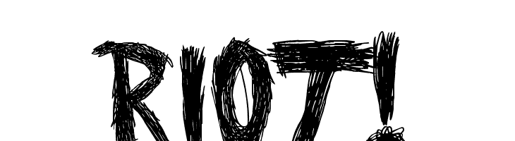 RIOT! R  les polices de caractères gratuit tlcharger