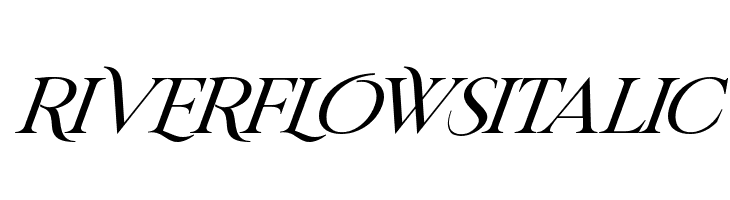 RIVERFLOWS Italic  Free Fonts Download