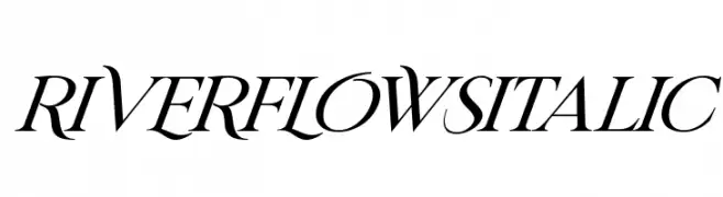 RIVERFLOWS Italic  Fuentes Gratis Descargar