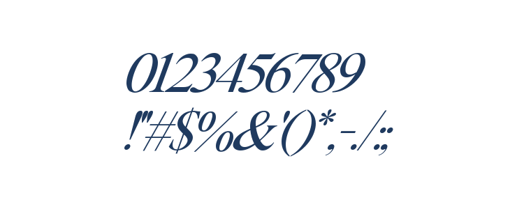 RIVERFLOWS Italic Other Characters