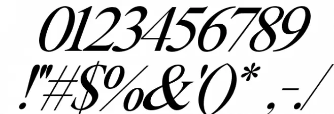 RIVERFLOWS Italic Font OTHER CHARS