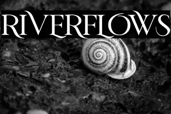 RIVERFLOWS Font examples