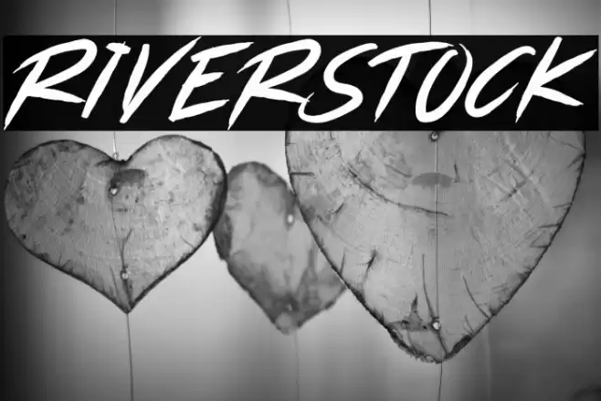 RIVERSTOCK Font examples