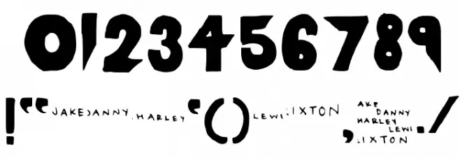 RIXTON Medium Font OTHER CHARS