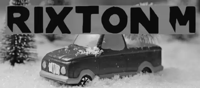 RIXTON Medium Font examples