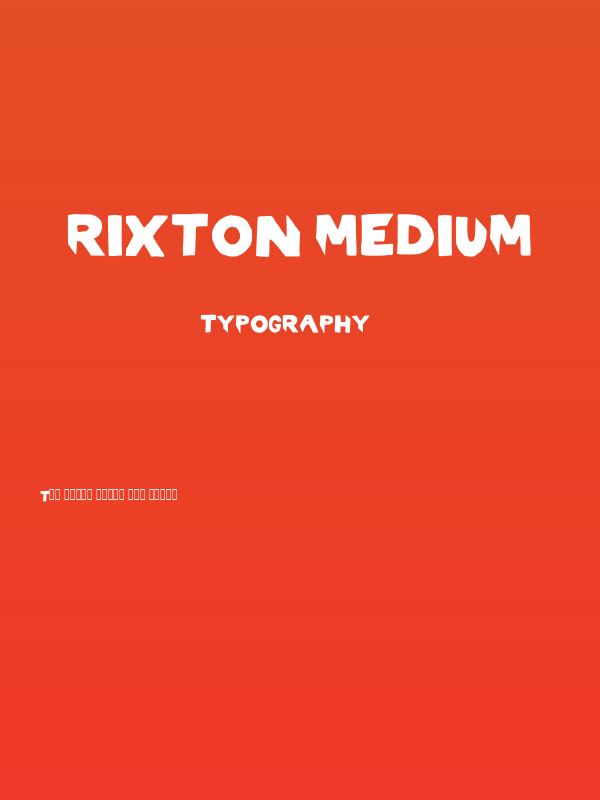 RIXTON Medium Poster