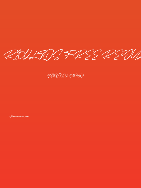 Rialltos Free Regular Poster