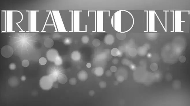 Rialto NF Caratteri examples