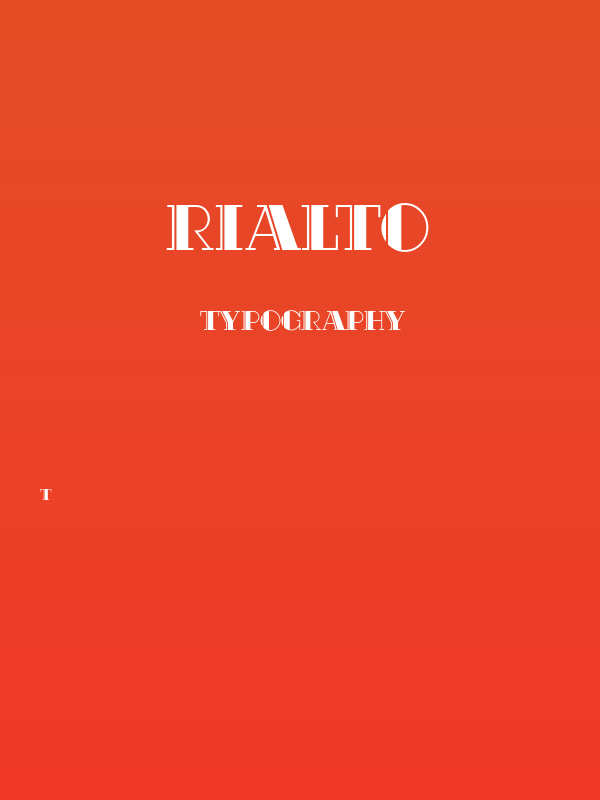 Rialto Poster