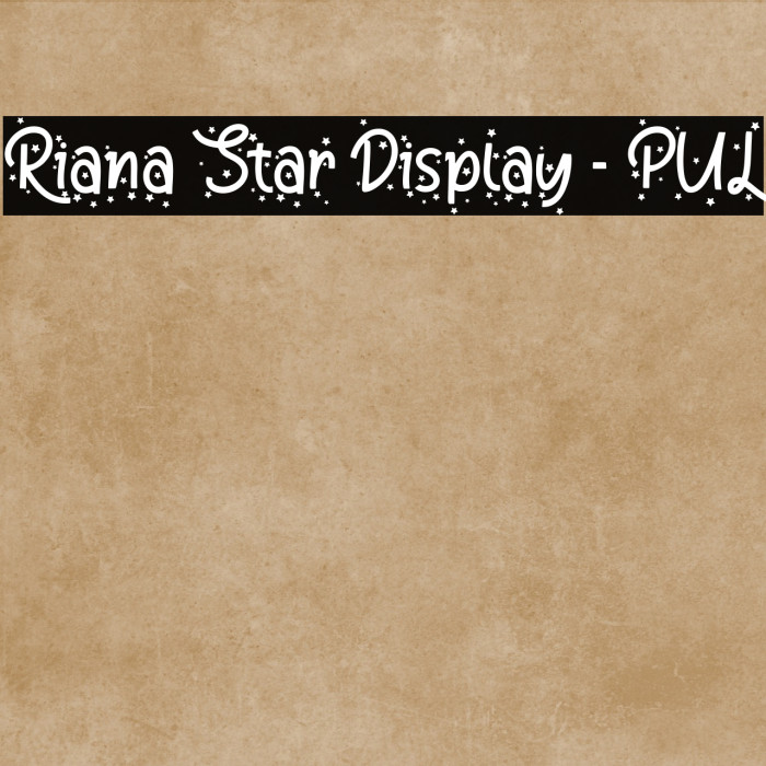 Riana Star Display - PUL Example 1