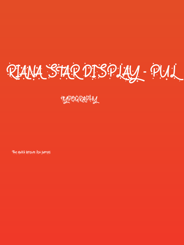 Riana Star Display - PUL Poster