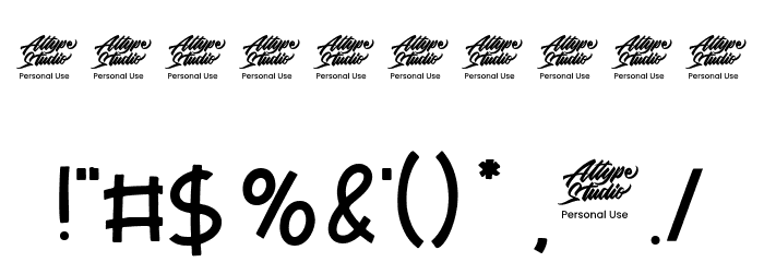 Riana Star - Personal Use Font OTHER CHARS
