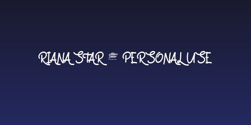 Riana Star - Personal Use Social Header