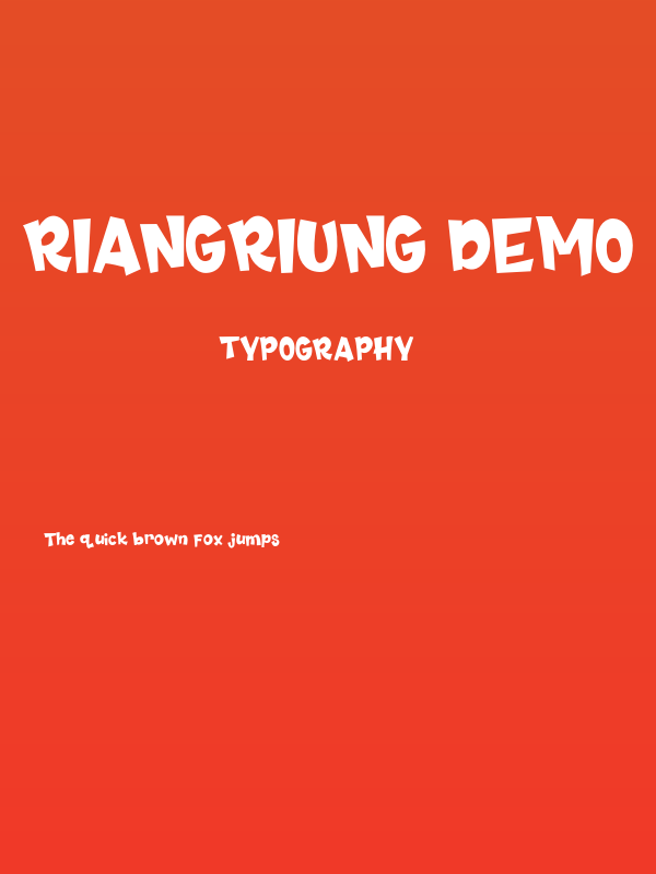 Riangriung Demo Poster