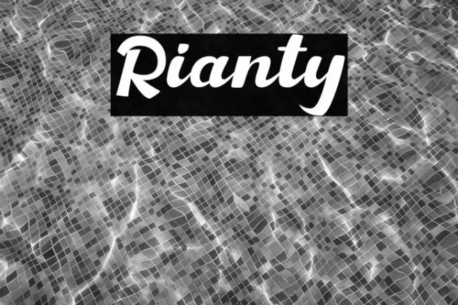 Rianty Font examples