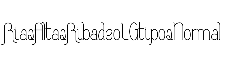 Rias Altas Ribadeo LGtipos Normal  Free Fonts Download