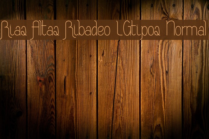 Rias Altas Ribadeo LGtipos Normal Font examples