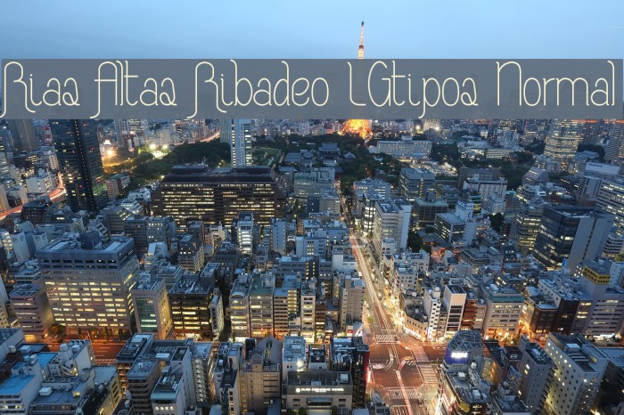 Rias Altas Ribadeo LGtipos Normal Font examples