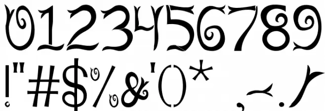 Riau Font OTHER CHARS