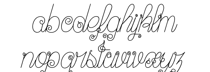 Ribambelle Font LOWERCASE