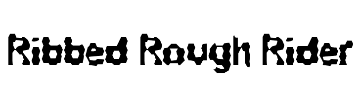 Ribbed Rough Rider  免费字体下载