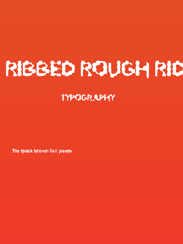 Ribbed Rough Rider Poster