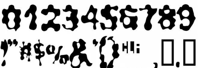 Ribbed Smooth Operator Font OTHER CHARS