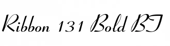 Ribbon 131 Bold BT  Descarca Fonturi Gratis