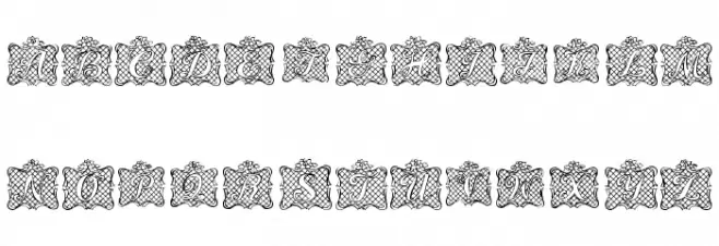 Ribbon Caps Caratteri MAIUSCOLE